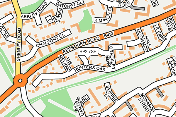 HP2 7SE map - OS OpenMap – Local (Ordnance Survey)