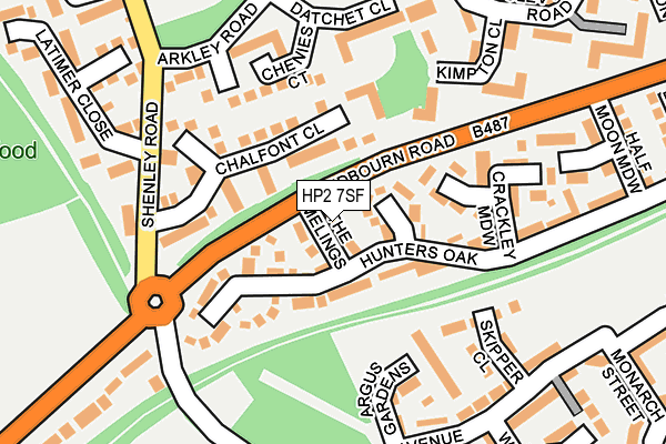 HP2 7SF map - OS OpenMap – Local (Ordnance Survey)