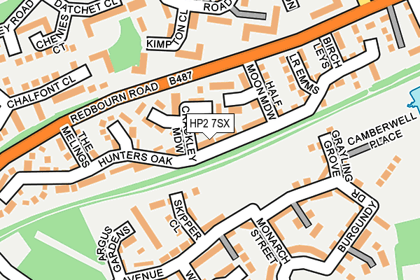 HP2 7SX map - OS OpenMap – Local (Ordnance Survey)