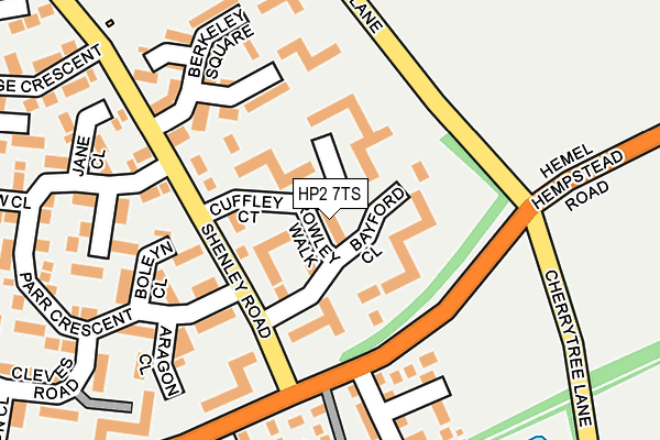 HP2 7TS map - OS OpenMap – Local (Ordnance Survey)