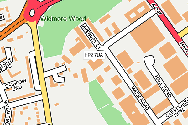 HP2 7UA map - OS OpenMap – Local (Ordnance Survey)