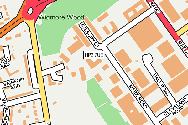 HP2 7UE map - OS OpenMap – Local (Ordnance Survey)