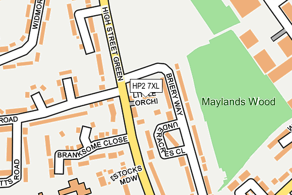 HP2 7XL map - OS OpenMap – Local (Ordnance Survey)
