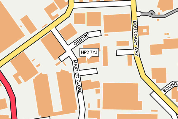 HP2 7YJ map - OS OpenMap – Local (Ordnance Survey)