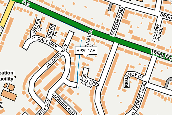 HP20 1AE map - OS OpenMap – Local (Ordnance Survey)