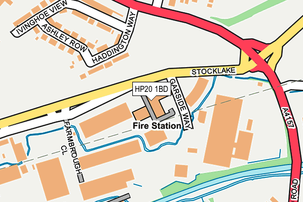 HP20 1BD map - OS OpenMap – Local (Ordnance Survey)