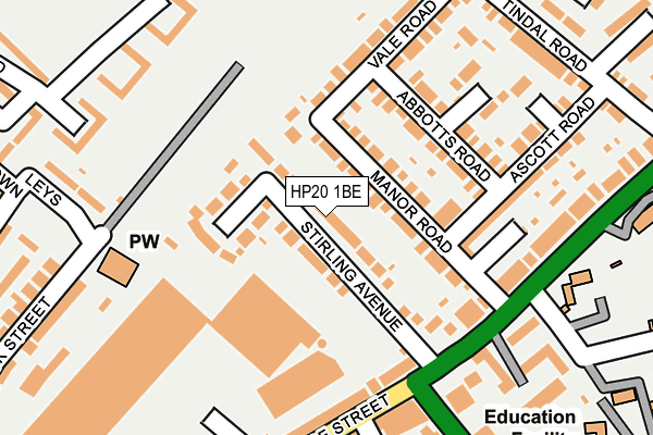 HP20 1BE map - OS OpenMap – Local (Ordnance Survey)