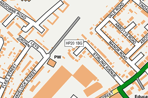 HP20 1BG map - OS OpenMap – Local (Ordnance Survey)