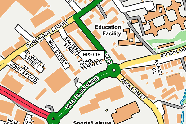 HP20 1BL map - OS OpenMap – Local (Ordnance Survey)