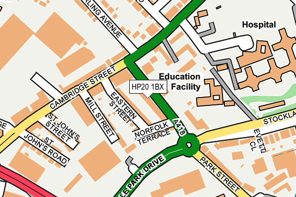 HP20 1BX map - OS OpenMap – Local (Ordnance Survey)