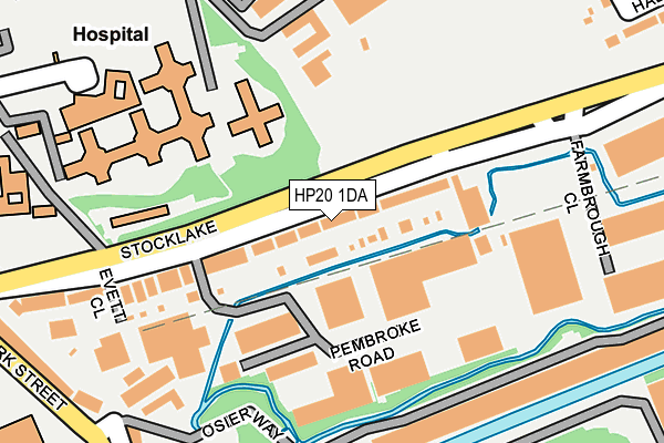 HP20 1DA map - OS OpenMap – Local (Ordnance Survey)