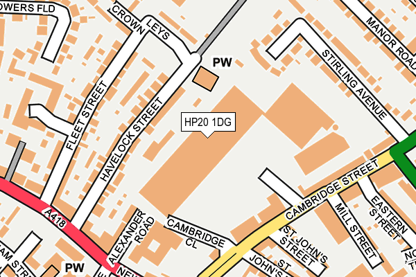 HP20 1DG map - OS OpenMap – Local (Ordnance Survey)