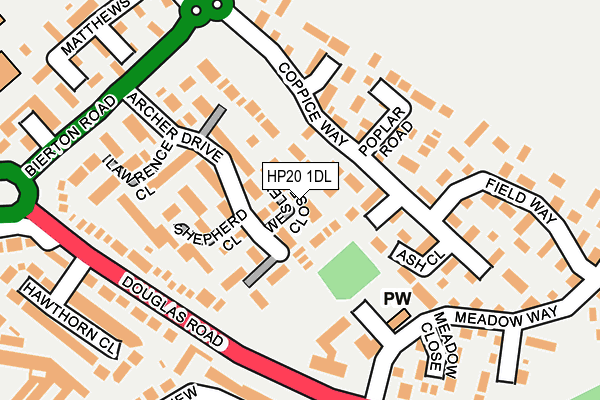 HP20 1DL map - OS OpenMap – Local (Ordnance Survey)