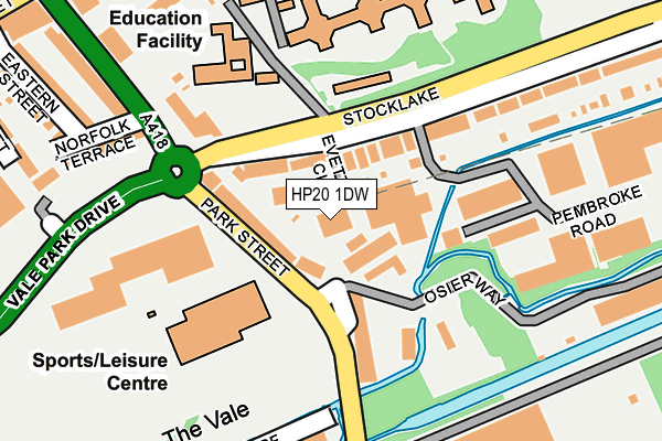 HP20 1DW map - OS OpenMap – Local (Ordnance Survey)