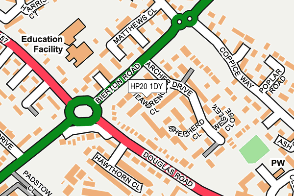 HP20 1DY map - OS OpenMap – Local (Ordnance Survey)