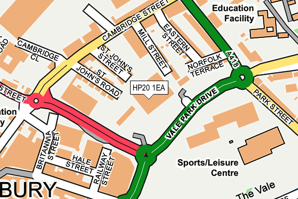 HP20 1EA map - OS OpenMap – Local (Ordnance Survey)