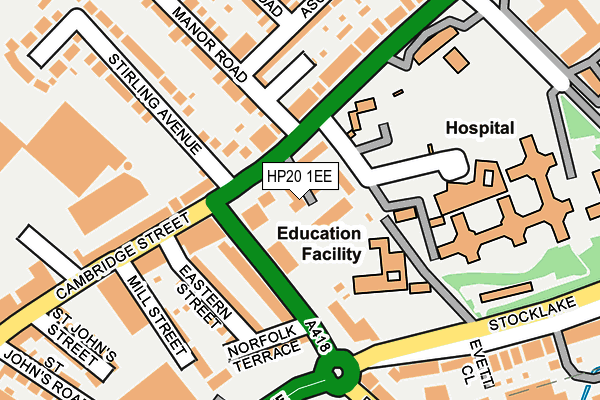 HP20 1EE map - OS OpenMap – Local (Ordnance Survey)