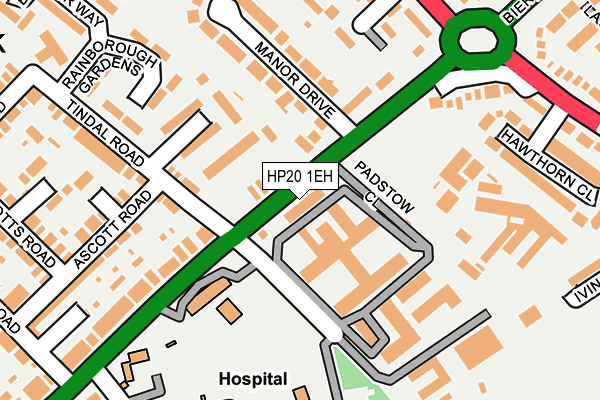 HP20 1EH map - OS OpenMap – Local (Ordnance Survey)