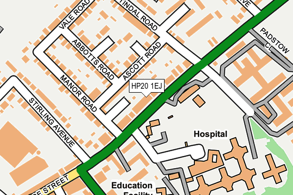 HP20 1EJ map - OS OpenMap – Local (Ordnance Survey)