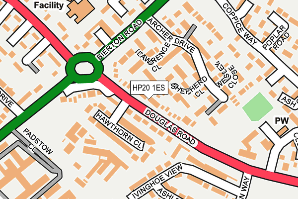 HP20 1ES map - OS OpenMap – Local (Ordnance Survey)