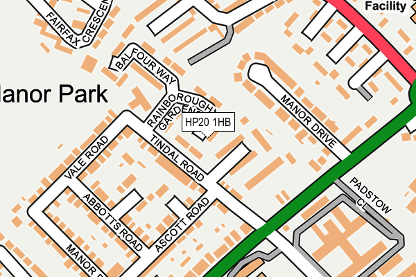 HP20 1HB map - OS OpenMap – Local (Ordnance Survey)