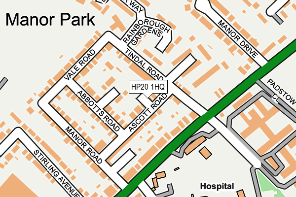 HP20 1HQ map - OS OpenMap – Local (Ordnance Survey)