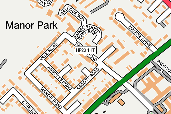 HP20 1HT map - OS OpenMap – Local (Ordnance Survey)