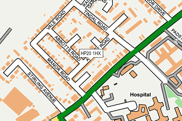 HP20 1HX map - OS OpenMap – Local (Ordnance Survey)