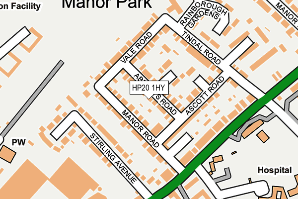 HP20 1HY map - OS OpenMap – Local (Ordnance Survey)