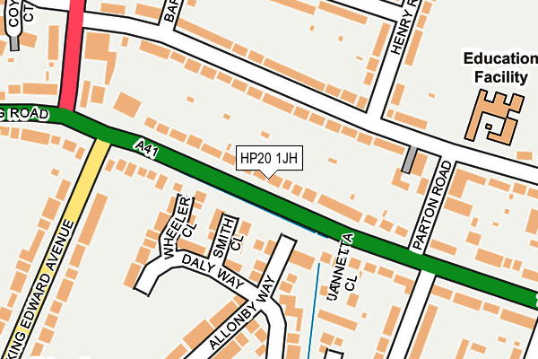 HP20 1JH map - OS OpenMap – Local (Ordnance Survey)