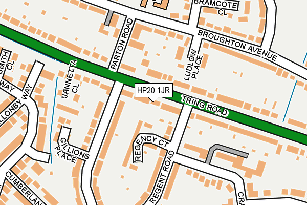 HP20 1JR map - OS OpenMap – Local (Ordnance Survey)