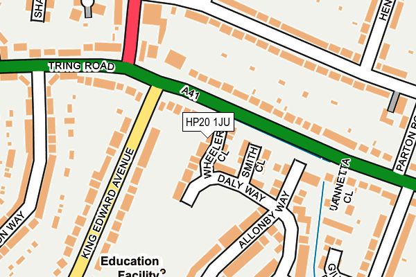 HP20 1JU map - OS OpenMap – Local (Ordnance Survey)