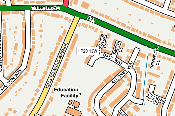 HP20 1JW map - OS OpenMap – Local (Ordnance Survey)