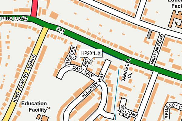 HP20 1JX map - OS OpenMap – Local (Ordnance Survey)