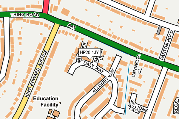 HP20 1JY map - OS OpenMap – Local (Ordnance Survey)