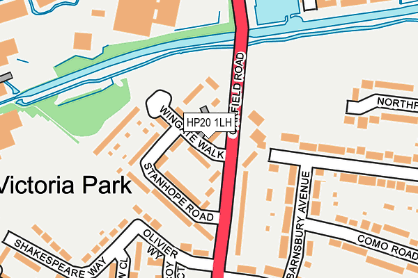 HP20 1LH map - OS OpenMap – Local (Ordnance Survey)