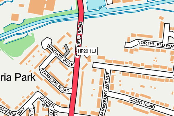 HP20 1LJ map - OS OpenMap – Local (Ordnance Survey)