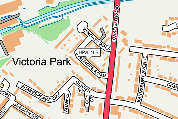 HP20 1LR map - OS OpenMap – Local (Ordnance Survey)