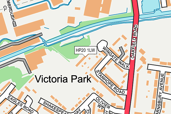 HP20 1LW map - OS OpenMap – Local (Ordnance Survey)