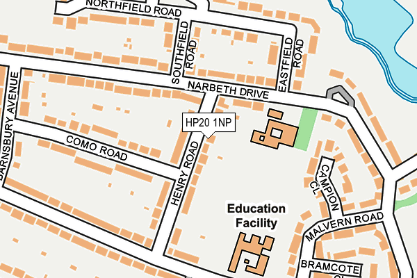 HP20 1NP map - OS OpenMap – Local (Ordnance Survey)