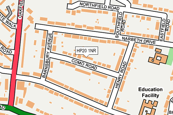 HP20 1NR map - OS OpenMap – Local (Ordnance Survey)