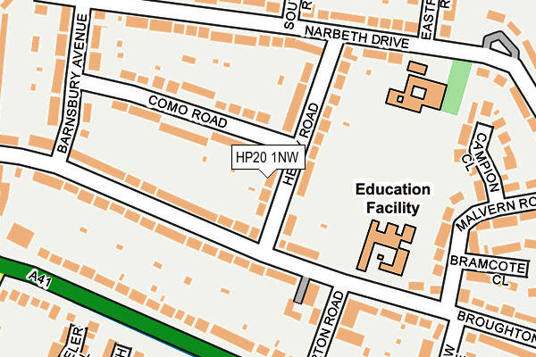 HP20 1NW map - OS OpenMap – Local (Ordnance Survey)