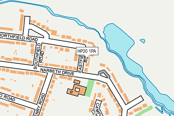 HP20 1PA map - OS OpenMap – Local (Ordnance Survey)