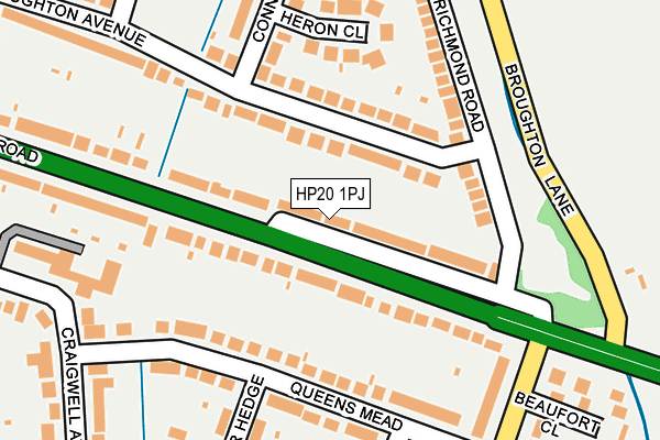 HP20 1PJ map - OS OpenMap – Local (Ordnance Survey)