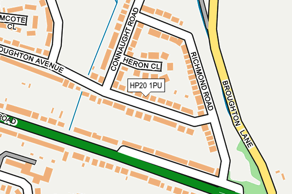 HP20 1PU map - OS OpenMap – Local (Ordnance Survey)