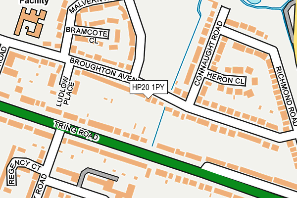 HP20 1PY map - OS OpenMap – Local (Ordnance Survey)