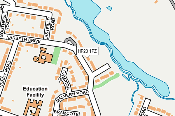 HP20 1PZ map - OS OpenMap – Local (Ordnance Survey)