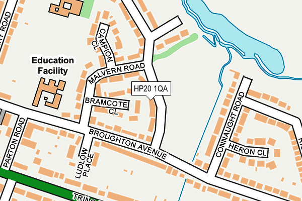 HP20 1QA map - OS OpenMap – Local (Ordnance Survey)