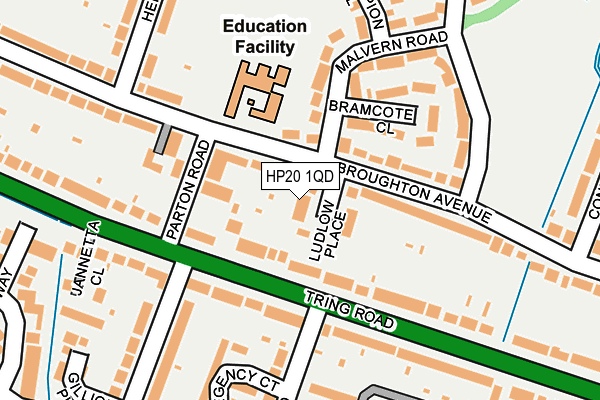 HP20 1QD map - OS OpenMap – Local (Ordnance Survey)