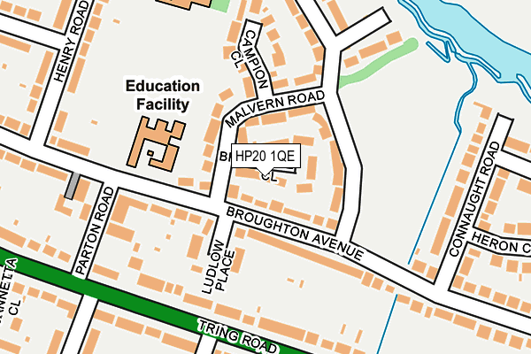 HP20 1QE map - OS OpenMap – Local (Ordnance Survey)